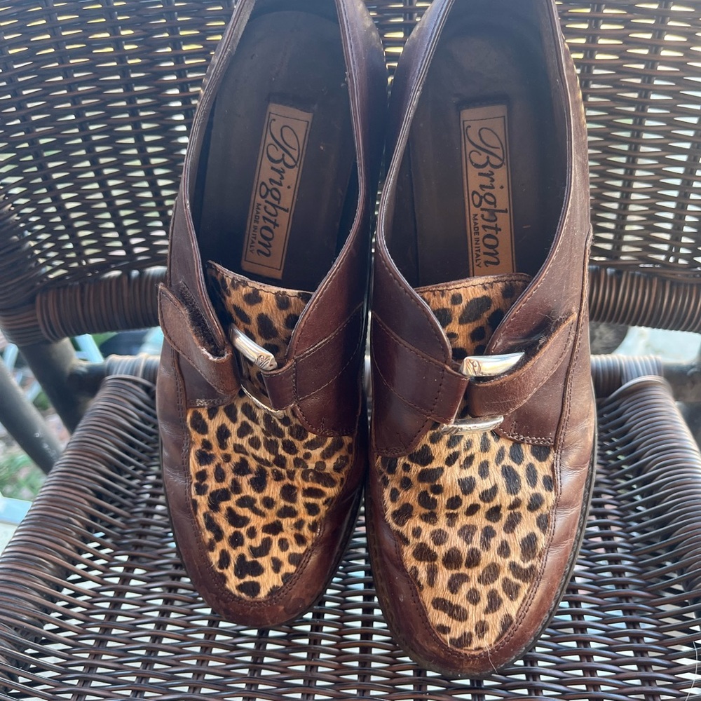 Brighton Leopard Haircalf Leather Loafers - Picture 3 of 10